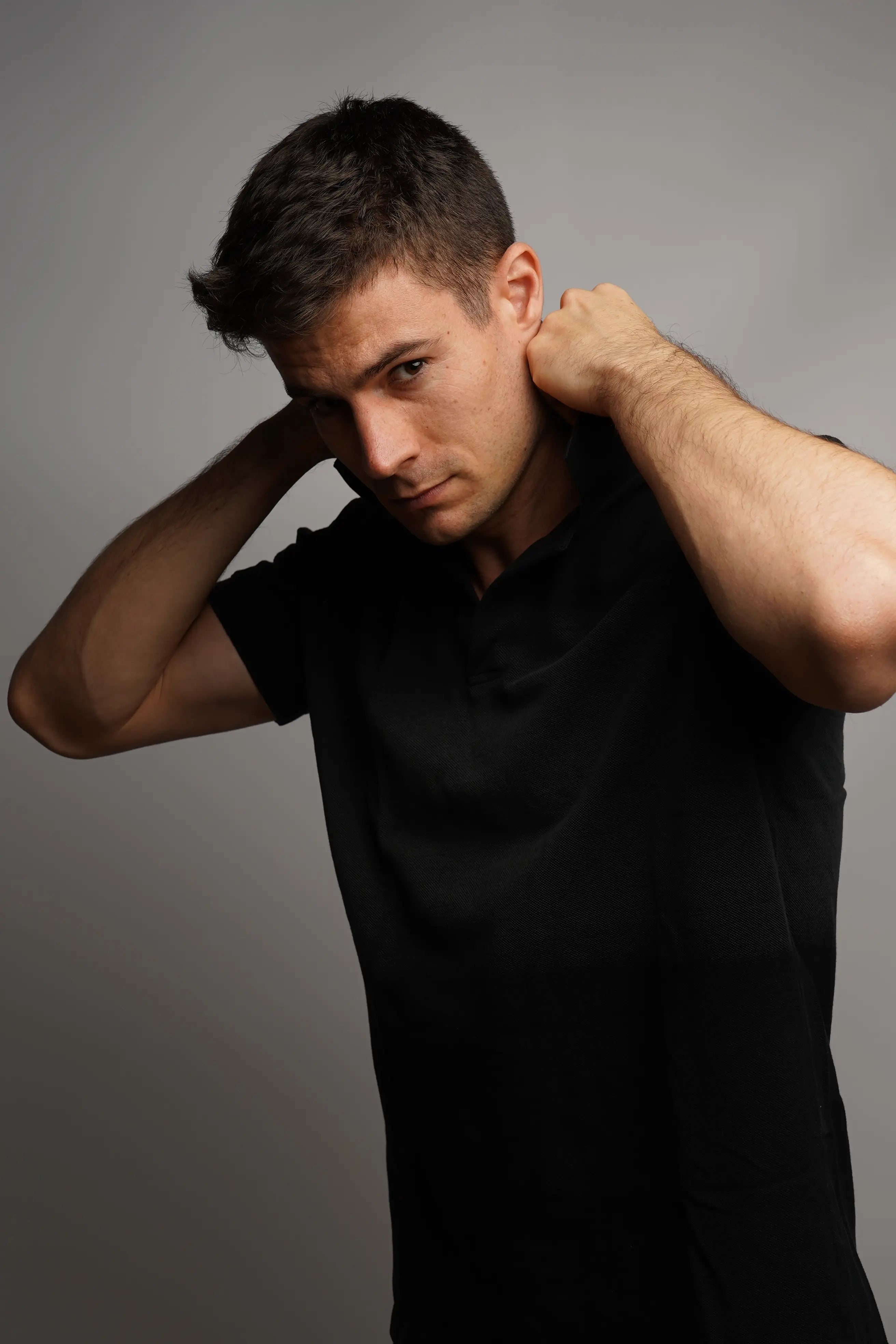 men black shirt